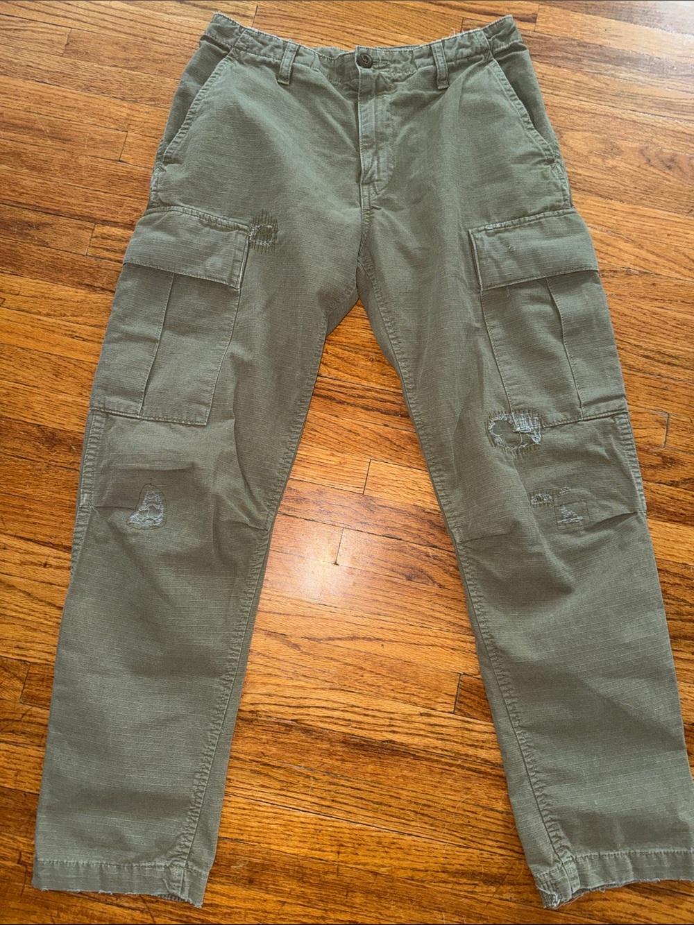 RE/DONE Olive Green Cargo Utility Style Pants 26